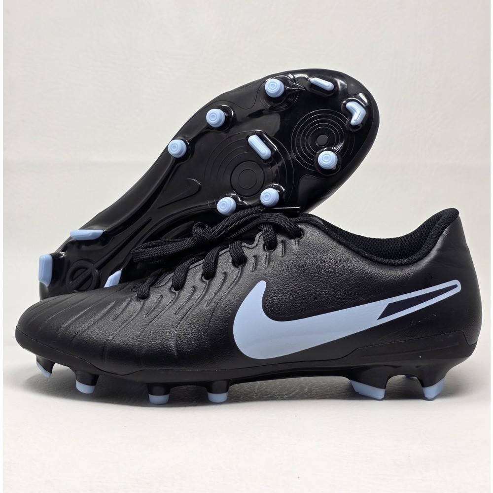 Nike Tiempo Legend 10 Club Size 10 Mens DV4344-003 Black Blue Nike Logo New